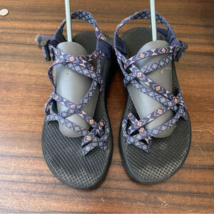 Chaco Women's Sandals - Black and Orange Pattern